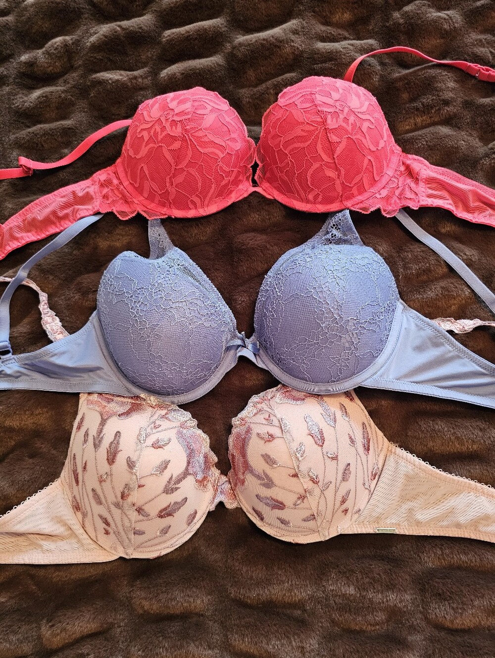 La Senza La Vie En Rose Bras x3